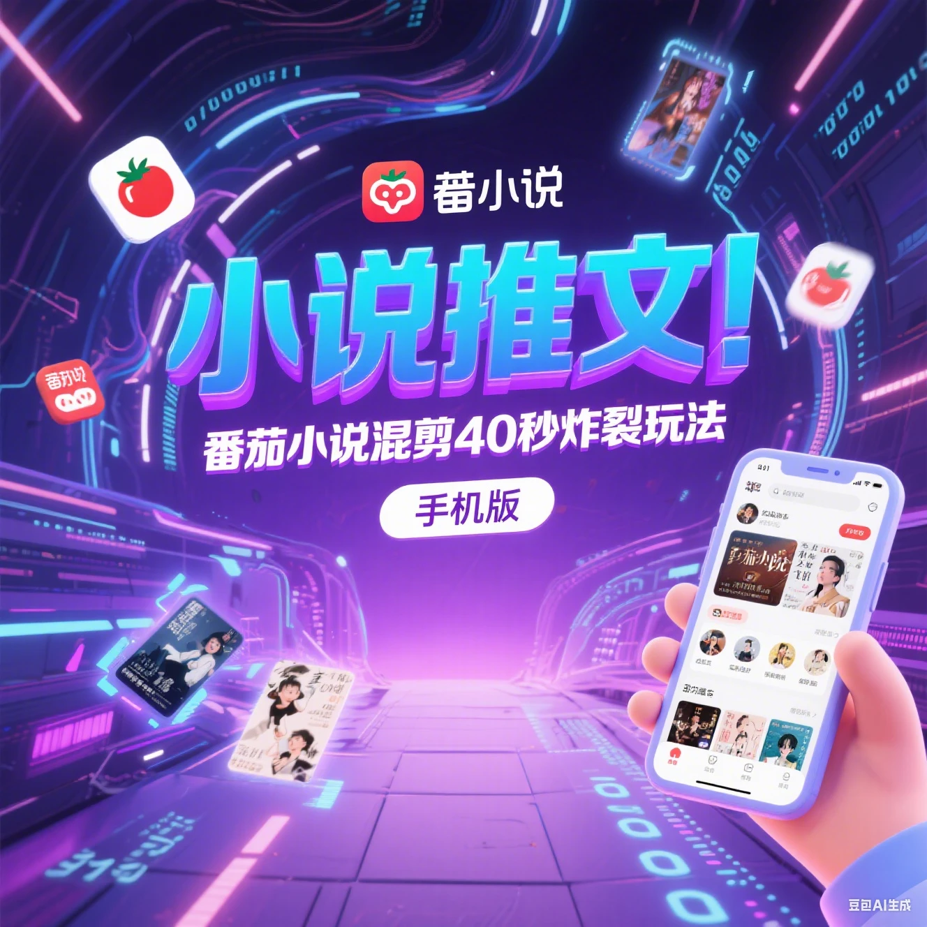 【精】小说推文 番茄小说混剪40秒炸裂玩法 手机版-创业猫 【精】小说推文 番茄小说混剪40秒炸裂玩法 手机版-创业猫
