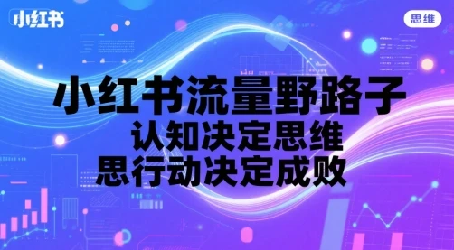 【精】小红书流量野路子,认知决定思维,思维决定行动,行动决定成败-创业猫 【精】小红书流量野路子,认知决定思维,思维决定行动,行动决定成败-创业猫