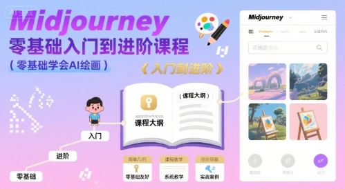 【精】midjourney零基础入门到进阶课程,零基础学会AI绘画-创业猫 【精】midjourney零基础入门到进阶课程,零基础学会AI绘画-创业猫