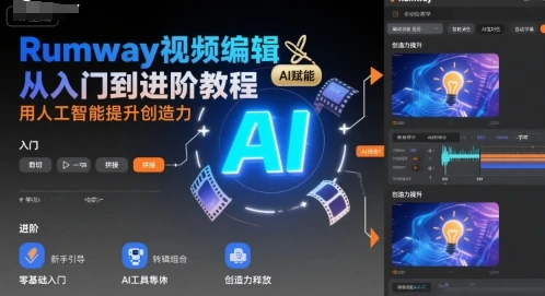 【精】Rumway视频编辑从入门到进阶教程,用人工智能提升创造力-创业猫 【精】Rumway视频编辑从入门到进阶教程,用人工智能提升创造力-创业猫