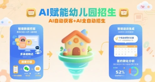 【精】AI赋能幼儿园招生,AI自动获客+AI全自动招生-创业猫 【精】AI赋能幼儿园招生,AI自动获客+AI全自动招生-创业猫