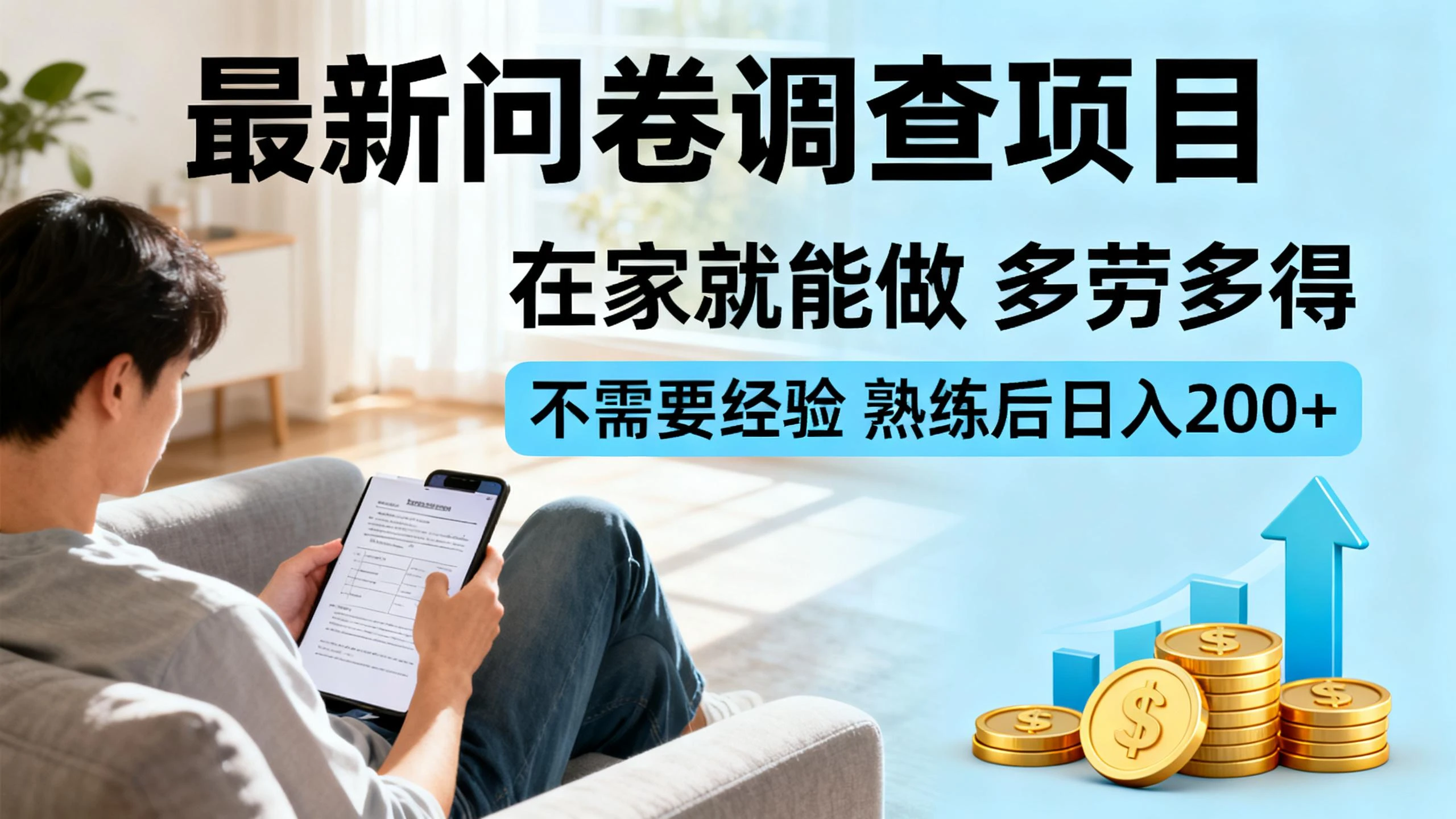 最新问卷调查项目,在家就能做,多劳多得,不需要经验,熟练后日入200+-创业猫 最新问卷调查项目,在家就能做,多劳多得,不需要经验,熟练后日入200+-创业猫