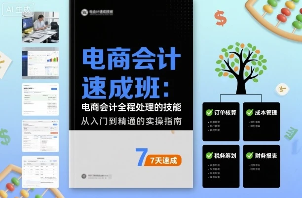 【精】电商会计速成班,电商会计全程处理的技能-创业猫 【精】电商会计速成班,电商会计全程处理的技能-创业猫