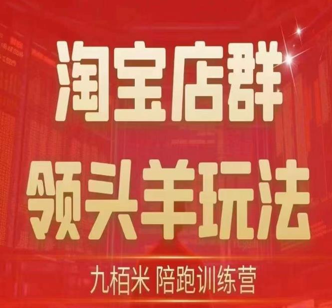 九栢米-淘宝店群领头羊玩法，教你整个淘宝店群领头羊玩法以及精细化/终极蓝海/尾销等内容-七量思维