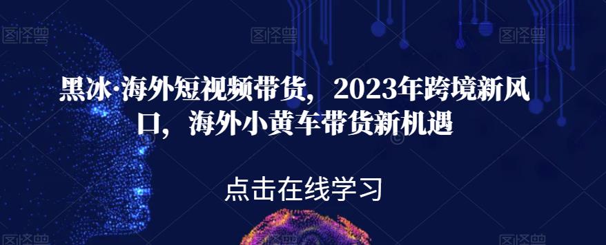 黑冰·海外短视频带货，2023年跨境新风口，海外小黄车带货新机遇-七量思维