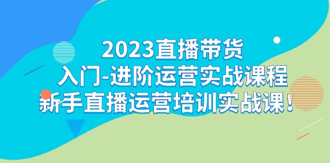 （7162期）2023直播带货入门-进阶运营实战课程：新手直播运营培训实战课！-七量思维