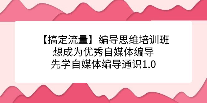 （7281期）【搞定流量】编导思维培训班，想成为优秀自媒体编导先学自媒体编导通识1.0-七量思维