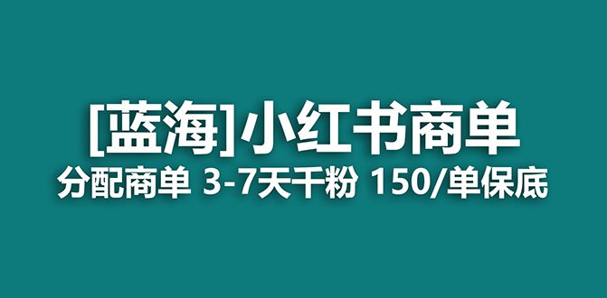 （7349期）2023蓝海项目，小红书商单，快速千粉，长期稳定，最强蓝海没有之一-七量思维