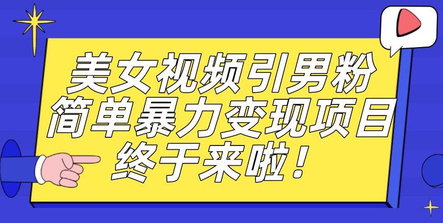 价值3980的男粉暴力引流变现项目，一部手机简单操作，新手小白轻松上手，每日收益500+【揭秘】-七量思维