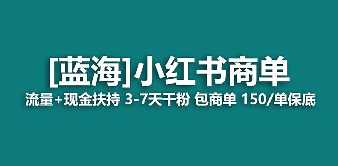 （7388期）2023蓝海项目【小红书商单】流量+现金扶持，快速千粉，长期稳定，最强蓝海-七量思维