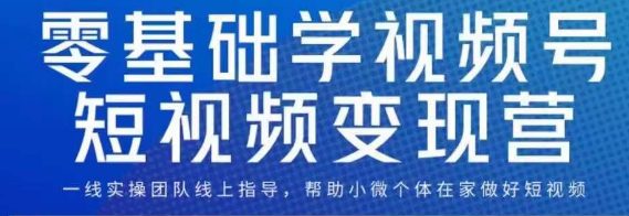 0基础学视频号短视频变现，适合新人学习的短视频变现课-七量思维