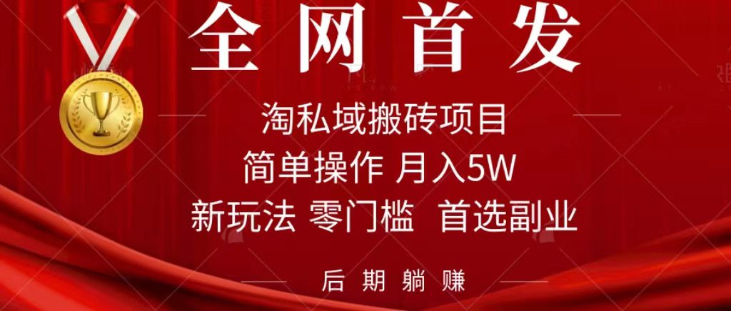 （7473期）淘私域搬砖项目，利用信息差月入5W，每天无脑操作1小时，后期躺赚-七量思维