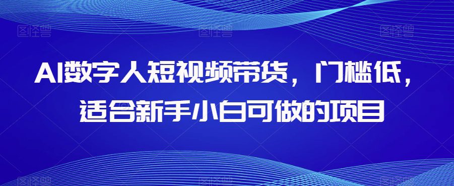 AI数字人短视频带货，门槛低，适合新手小白可做的项目-七量思维