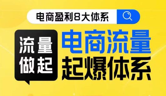 8大体系流量篇·流量做起，电商流量起爆体系线上课-七量思维