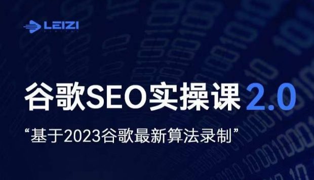 雷子·谷歌SEO 2.0实战课，独立站询盘自由必备，基于2023谷歌最新算法录制-七量思维