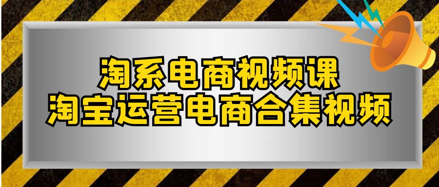 淘系电商视频课，淘宝运营电商合集视频（33节课）-七量思维