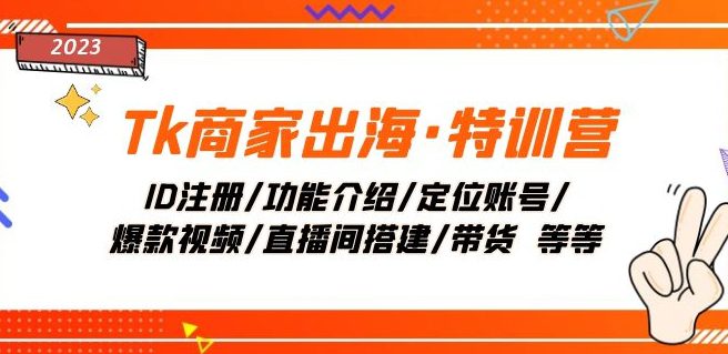 Tk商家出海·特训营：ID注册/功能介绍/定位账号/爆款视频/直播间搭建/带货-七量思维