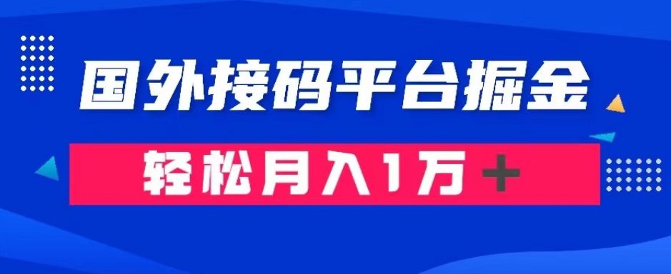 通过国外接码平台掘金：成本1.3，利润10＋，轻松月入1万＋【揭秘】-七量思维