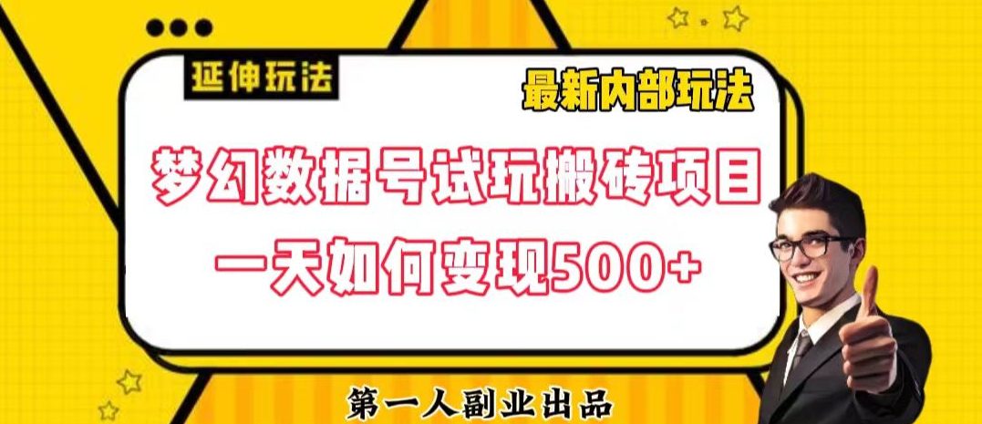 数据号回归玩法游戏试玩搬砖项目再创日入500+【揭秘】-七量思维