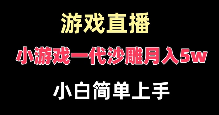 玩小游戏一代沙雕月入5w，爆裂变现，快速拿结果，高级保姆式教学-七量思维