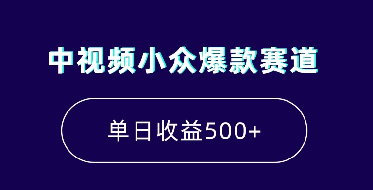 中视频小众爆款赛道，7天涨粉5万+，小白也能无脑操作，轻松月入上万【揭秘】-七量思维