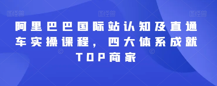 阿里巴巴国际站认知及直通车实操课程，四大体系成就TOP商家-七量思维