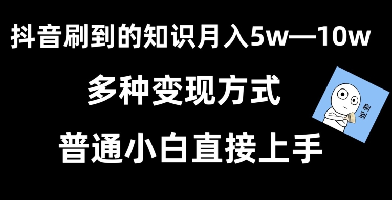 抖音刷到的知识，每天只需2小时，日入2000+，暴力变现，普通小白直接上手-七量思维