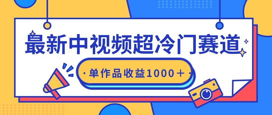 （9275期）最新中视频超冷门赛道，轻松过原创，单条视频收益1000＋-七量思维