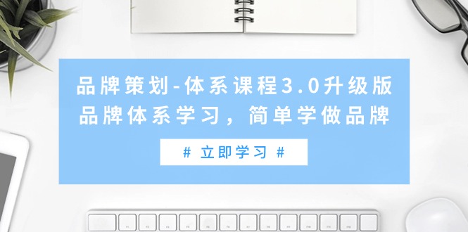 （9284期）品牌策划-体系课程3.0升级版，品牌体系学习，简单学做品牌（高清无水印）-七量思维