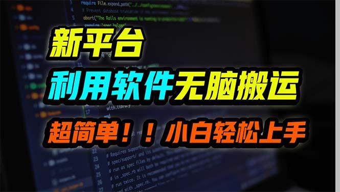 （9745期）新平台用软件无脑搬运，月赚10000+，小白也能轻松上手-七量思维