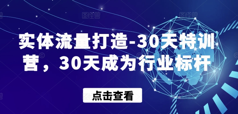 实体流量打造-30天特训营，30天成为行业标杆-七量思维