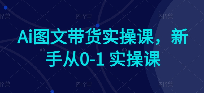 Ai图文带货实操课，新手从0-1 实操课-七量思维