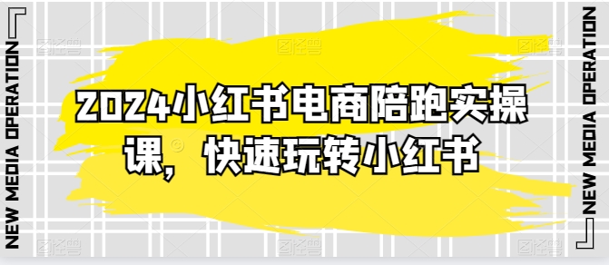 2024小红书电商陪跑实操课，快速玩转小红书，超过20节精细化课程-七量思维