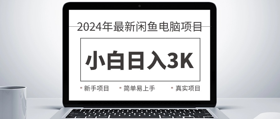 （10845期）2024最新闲鱼卖电脑项目，新手小白日入3K+，最真实的项目教学-七量思维