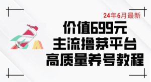 6月最新价值699的主流撸茅台平台精品养号下车攻略-七量思维