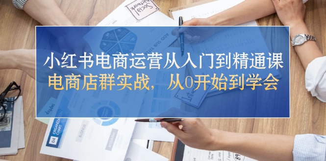 （10937期）小红书电商运营从入门到精通课，电商店群实战，从0开始到学会-七量思维