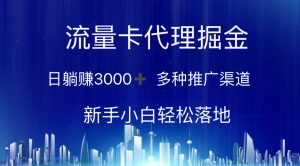 (10952期)流量卡代理掘金 日躺赚3000+ 多种推广渠道 新手小白轻松落地-七量思维