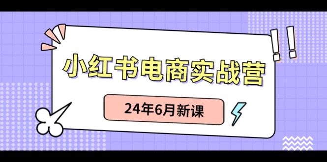 （10984期）小红书电商实战营：小红书笔记带货和无人直播，24年6月新课-七量思维