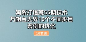 (10996期)淘系打爆班55期技术:万相台无界10个不同类目案例的优化(10节)-七量思维