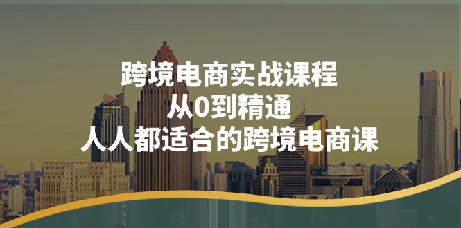 （11183期）跨境电商实战课程：从0到精通，人人都适合的跨境电商课（14节课）-七量思维