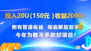 投入20u(150元 )收益2000+ 附有管道收益 彻底解放双手 今年为数不多的好项目!-七量思维