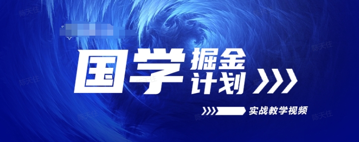 国学掘金计划2024实战教学视频教学，高复购项目长久项目-七量思维