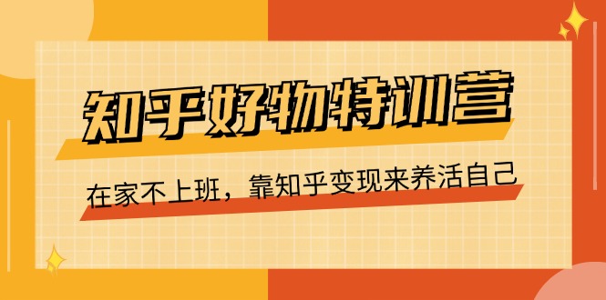 知乎好物特训营，在家不上班，靠知乎变现来养活自己（16节）-七量思维