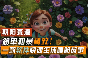 （11405期）利用一款软件5分钟一条爆款睡筋故事，简单粗暴精致！小白月入2w+-七量思维