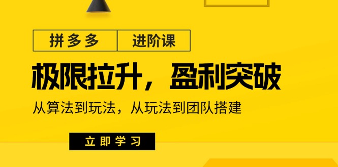 （11435期）拼多多·进阶课：极限拉升/盈利突破：从算法到玩法 从玩法到团队搭建-18节-七量思维