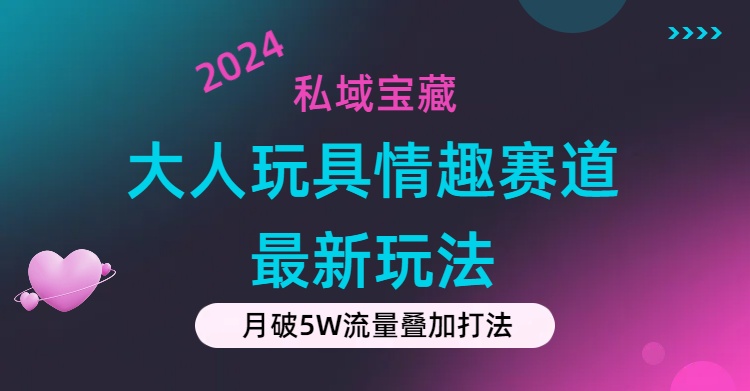 （11541期）私域宝藏：大人玩具情趣赛道合规新玩法，零投入，私域超高流量成单率高-七量思维