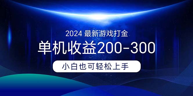 （11542期）2024最新游戏打金单机收益200-300-七量思维