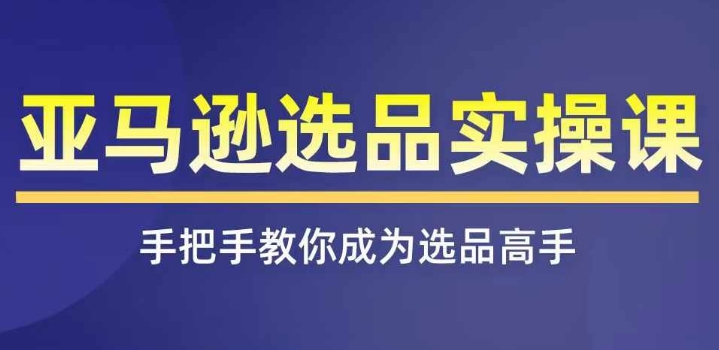 亚马逊选品实操课程，快速掌握亚马逊选品的技巧，覆盖亚马逊选品所有渠道-七量思维