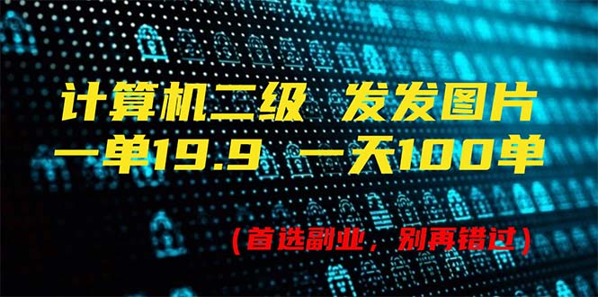 （11715期）计算机二级，一单19.9 一天能出100单，每天只需发发图片（附518G资料）-七量思维