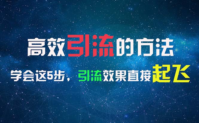 （11776期）高效引流的方法，可以帮助你日引300+创业粉，一年轻松收入30万，比打工强-七量思维